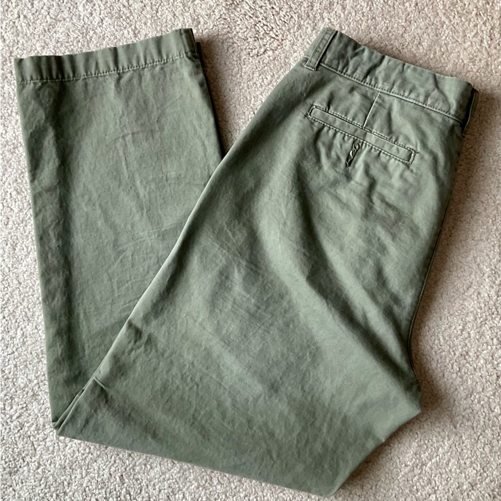 St. John Bay Men’s Dark Olive Chino Pants Straight Fit 34x30